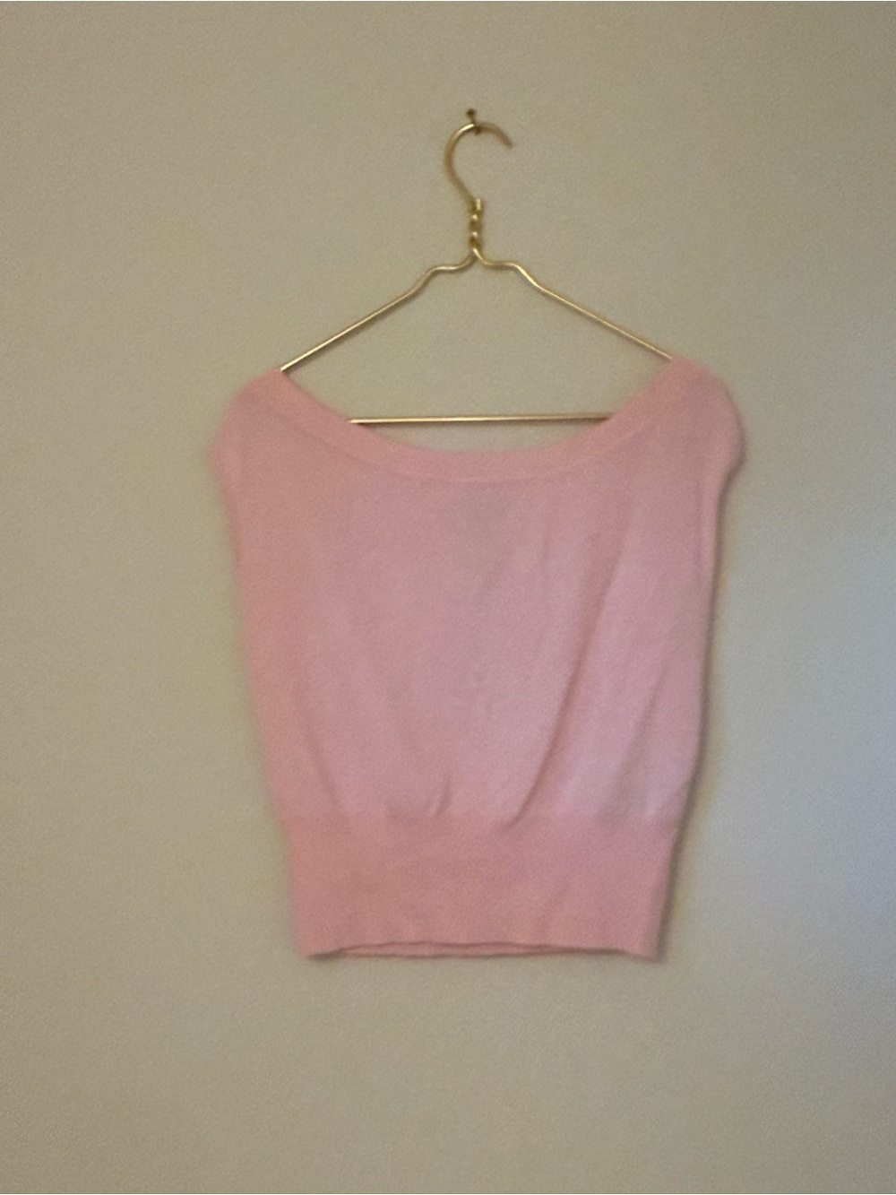 Edikted Soft Pink Boatneck Tank Top